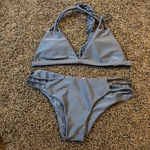 Zaful gray bikini set